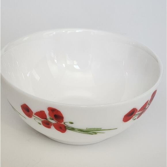 Luminarc Diwali Hypnosis Red Poppy Small Bowls – Set of 2, 4.7" Glass Bowls - Picture 6 of 9